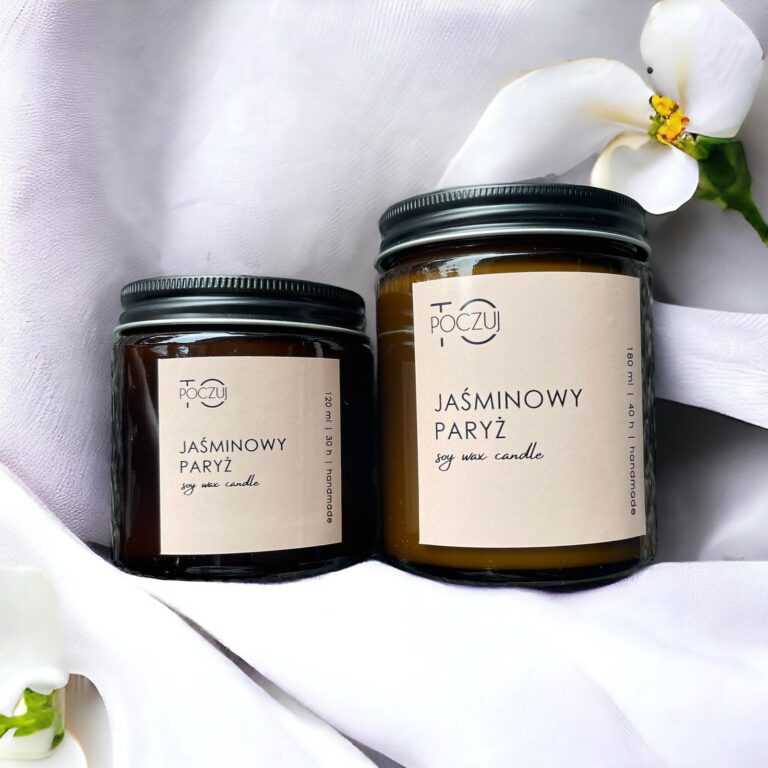 Jaśminowy Paryż - Świeczka Sojowa